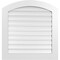 Ekena Millwork Arch Top Surface Mount PVC Gable Vent: Non-Functional, w/ 3-1/2"W x 1"P Standard Frame, 32"W x 32"H GVPAR32X3201SN - alternate 1